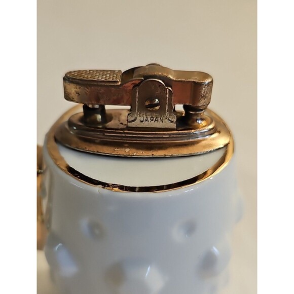 Vintage English Setter Porcelain Cigarette Table lighter Japan - Picture 5 of 7